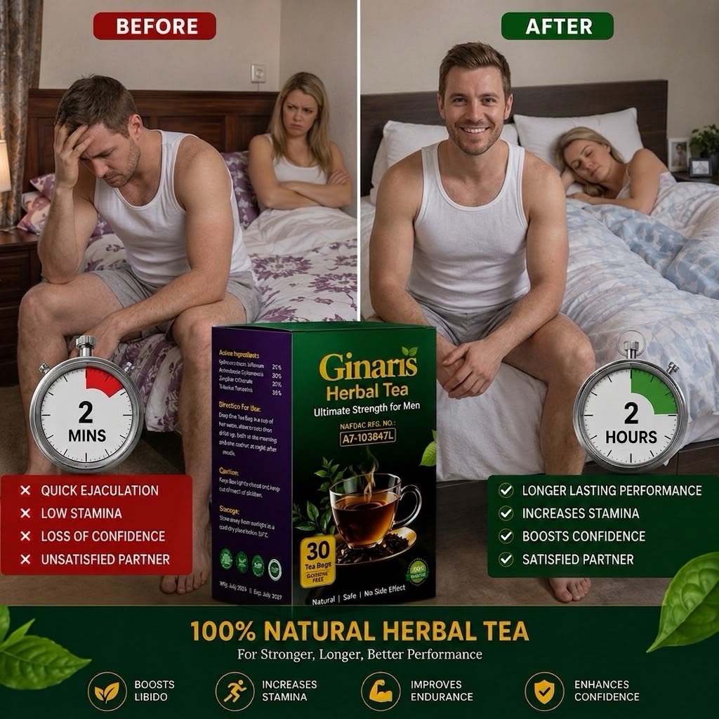 Before and after using Ginaris Herbal Tea